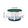 thumbnail image 3 of Hervidor De Agua Fría Dispensador de bebidas de hervidor frío para refrigerador de 5,5 l con grifo para beber (verde) Sywqhk Libre de BPA, 3 of 9