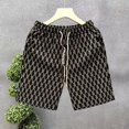 thumbnail image 5 of Joernso Men Summer Shorts Elastic Waist Adjustable Drawstrings Casual Shorts with Pockets Printing Wide Leg Beach Shorts Streetwear, 5 of 8