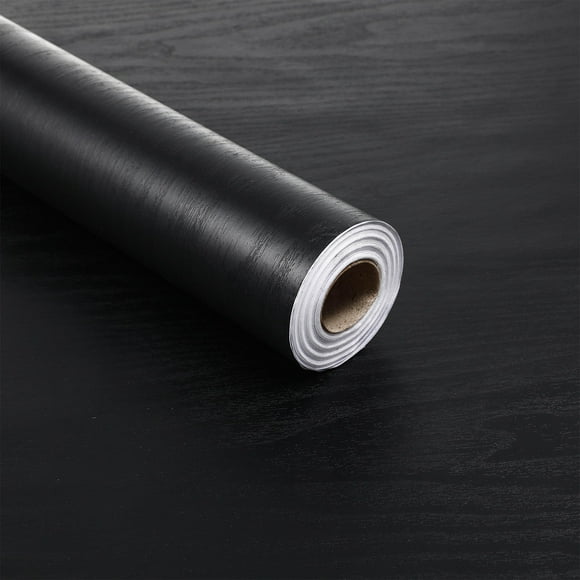 OUNONA 1 Roll Self Stick Wallpaper Black PVC for Living Room Oil-proof