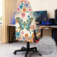 thumbnail image 7 of SEANATIVE Gaming Chair Covers 4 Piece Set, Computer Chair Slipcovers with Armrest Cover Stretchable Elastic Machine Washable Office Armchair Seat Protector, Boho Butterfly Daisy Flower Beige, 7 of 7