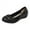 Black Bowknot Wedge Heel Flats, variant on hopeusnice Women's Faux Leather Bowknot Wedge Heel Flats Slip On Comfort Non Slip Shoes Breathable Low Heel Loafers Work Wedding Party Dress Shoes Black 38