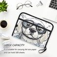 thumbnail image 6 of WOBOGO Cartoon White Labrador Expanding File Folder Letter Size Accordion Filing Organizer 13 Pocket Separate Organ Pocket, 6 of 7