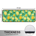 thumbnail image 5 of Kitchen Rugs Sets Of 2,Yellow Lemon Fruit Slices LightGreen Pattern Anti Fatigue Kitchen Mat Rugs Non Slip Washable,Decorative Kitchen Floor Mats for Kitchen,Sink,Laundry,17"x47"+17"x47", 5 of 5