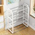 thumbnail image 5 of Miogawg Stackable Small Shoe Rack, Entryway, Hallway And Closet Space Saving Storage And Organization (4-Tier), 5 of 6
