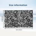 thumbnail image 2 of Traditional gear Pattern Bath Towel, Highly Absorbent towels for bathroom Quick Drying Microfiber Bath Towels for Body, Soft Shower Towels for Sport, Yoga, SPA, Gym 27x55in, 2 of 5