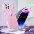 thumbnail image 2 of Compatible with iPhone 15 Pro Bling Case Colorful Gradient Glitter Shiny Sparkle Case for Women Girls Anti-Scratch Soft Silicone Shockproof Protective Not Yellowing Clear Phone Cover,Pink, 2 of 14