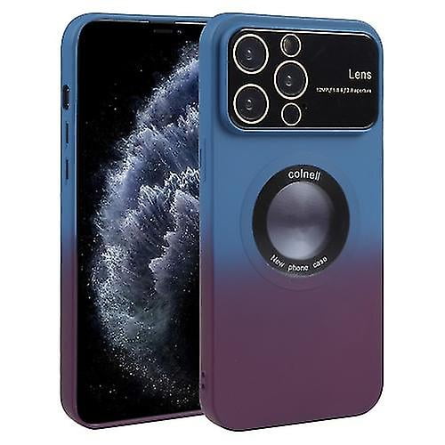 Funda de silicona degradada a prueba de golpes Magsafe con película para lente para iPhone 11 Pro Max