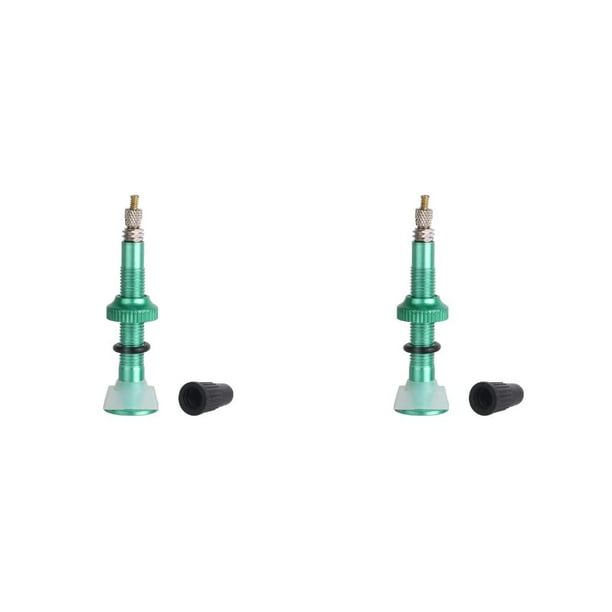 Válvula de neumático Soidarity accesorio artesanal núcleo de rueda artesanal boquilla de Metal tamaño Mini Verde 2piezas