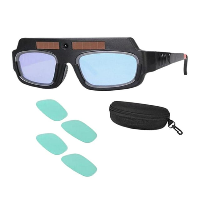 Gafas de soldador Sunnimix protección para los Ojos Equipo de soldadura con atenuación Automática y energía Solar