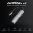 thumbnail image 4 of HUB USB portátil Divisor para PC Computadora Teléfono USB3.0 3 USB2.0 Tipo-C Adaptador Ndcxsfigh Para estrenar, 4 of 6