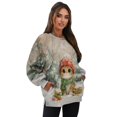 thumbnail image 7 of SCRAWLGOD Cat Snow Print Crewneck Fall Sweatshirts for Women Trendy Women's Long Sleeve Pullover Tops with Pockets Stylish for Daily Wear, Spots, Office, S, 7 of 7