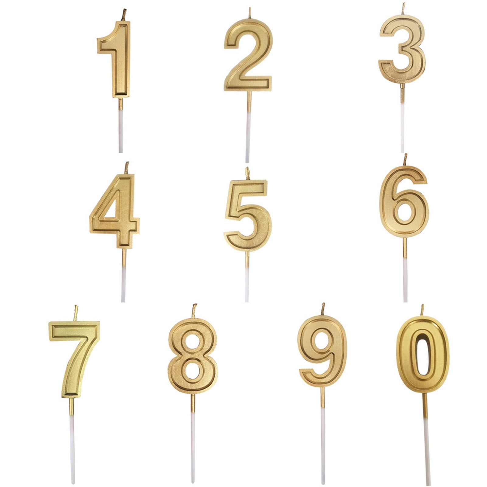 RYRDWP Gold Number Birthday Numeral Candles Number Adults/Kids Party Walmart Canada