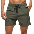 thumbnail image 2 of Pantalones cortos de playa para hombre, bañador con cierre elástico, secado rápido, bolsillos con cremallera Fivean unisex, 2 of 2