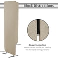 thumbnail image 5 of VIVO Beige 72 x 66 inch Privacy Panel Office Partition, Cubicle Room Divider, 5 of 8