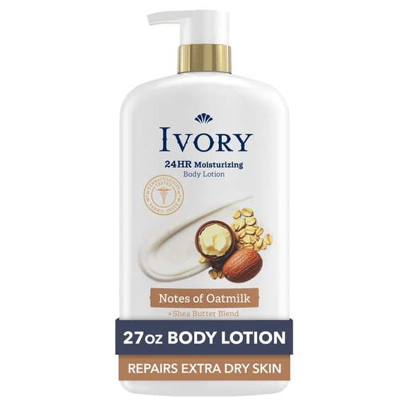 Ivory Body Lotion, Notes of Oatmilk Scent, 27 fl oz