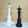 thumbnail image 6 of 1pcs Chess Statue Decor Piece，Decorative Resin Sculpture - Large Game Figure Decoration Ornament for Home, Office, Study - White Small Knight, 6 of 6