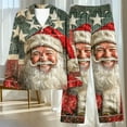 thumbnail image 5 of successthop Womens Plus Size Christmas Pajamas Santa Long Sleeve Lapel Button Sleepwear and Pj Pants Xmas Nightwear Blue, 5 of 6