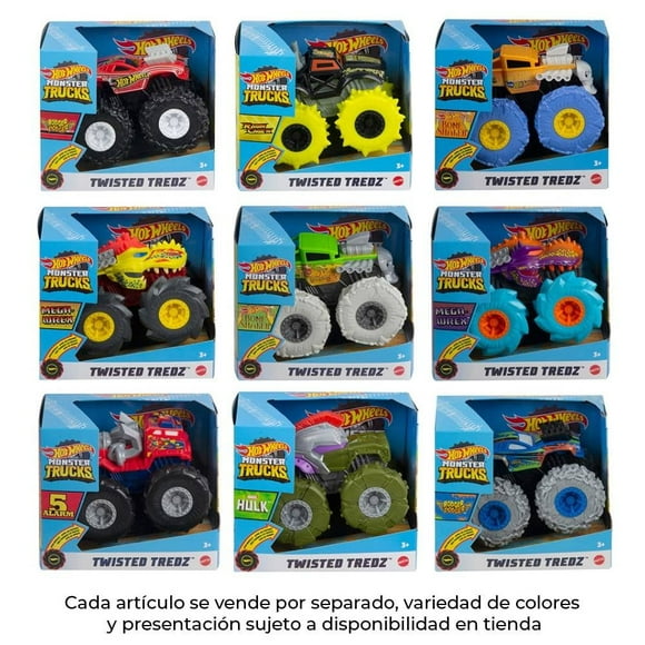 Vehículo de Juguete Hot Wheels Monster Trucks 1:43 Llantas Todo Terreno Varios Modelos 1 Pieza