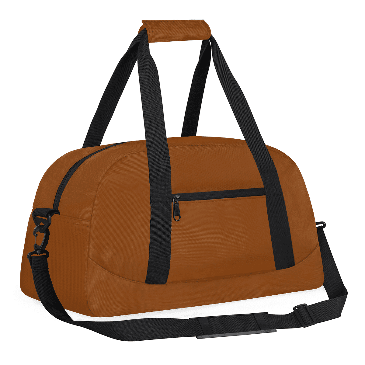 Herdesigns Brown Sports Duffle Bag for Women & Men, Gym Bag Dance Bag Overnight Bag Carry On Weekender Travel Bag