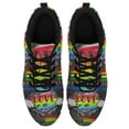 thumbnail image 2 of Love Is Love LGBT Pride Flag Shoes for Men Women Running Shoes Lightweight Walking Sneakers Mesh Athletic Sport Shoes Black Size 6, 2 of 5