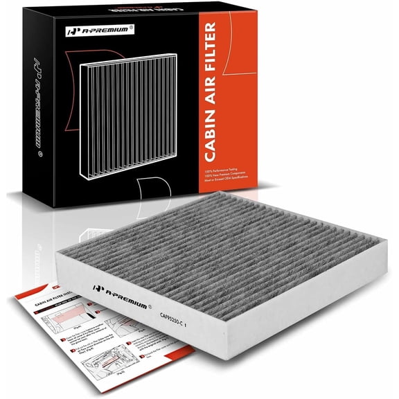 A-Premium Cabin Air Filter with Activated Carbon Compatible with Jaguar XF 2009-2015, XFR 2010-2015, XFR-S 2013-2015, XJ 2010-2019, XJR 2014-2017, XJR575 2018-2019