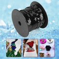 thumbnail image 4 of DIY 100 Yards 6mm Shiny Trim Sewing Strings Flat Round Sequins Line for Clothes, Hair Accessory with Multiple Colors, 4 of 7