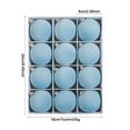 thumbnail image 6 of 12 Pcs Light Blue Velvet Flocked Christmas Balls, 2.4 Inch Christmas Tree Ornaments, Soft Hanging Xmas Ball Decorations for Tree, Home, Party and Holiday Decor, 6 of 8