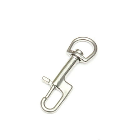 

Linyer Snap Hook Stainless Steel Double Ended Hooks Safety Tightness No Knot Metal Buckle Multiple Sizes Quick Release Clamp 90mm Single Head