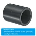 thumbnail image 4 of Uxcell UPVC Pipe Fitting 20mm Socket, 4 Pack Straight Coupling, Dark Grey, 4 of 5