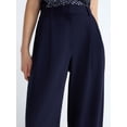 thumbnail image 4 of Devil Wears Prada Scoop Collection Women’s and Women's Plus High Rise Pleated Trousers, 30" Inseam, Sizes 0-26W, 4 of 5