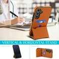 thumbnail image 5 of Allytechgroup Wallet Case for Samsung Galaxy S24 FE with Credit Card Slot, PU Leatehr Phone Case with Stand RFID Blocking Shockproof Back Cover for Samsung Galaxy S24 FE for Women Men, Brown, 5 of 5