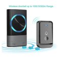 thumbnail image 5 of Wireless Doorbells, 45 Melodies 5-Level Volume and, IP55 Waterproof Wireless Chime, Chime Kit with 300 Meters, LED Flash, 2 Plug-in Receivers, 5 of 5