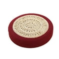 thumbnail image 4 of Coussin de Siège Rond Respirant pour Méditation, Coussin de Sol Rouge 40cmx10cm, 4 of 9