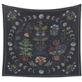 thumbnail image 1 of Tapiz de plantas, tapiz de fase lunar natural para colgar en la pared, tapiz de mandala bohemio, decoración estética de dormitorio, tapices botánicos adecuados para dormitorio --- 51 x 59 pulgadas JAMW Sencillez, 1 of 5