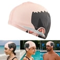 thumbnail image 5 of Hzzsbu Funny Bald Head Print Polyester Swim Cap Wacky Mediterranean Print Swimming Hat for Pool Party, 5 of 7