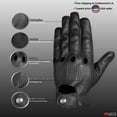 thumbnail image 5 of Mens Transporter Genuine Lambskin Aniline Leather Driving Gloves Ventilated, 5 of 6