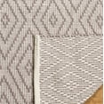 thumbnail image 4 of SAFAVIEH Montauk Kimberlyn Geometric Diamond Cotton Runner Rug, Grey/Ivory, 2'3" x 9', 4 of 7