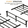 thumbnail image 6 of Rattan Headboard Bed Frame, Platform Bed Frame with Safe Rounded Corners, Strong Metal Slats Support, Mattress Foundation, Noise-Free, No Box Spring Needed, 6 of 9