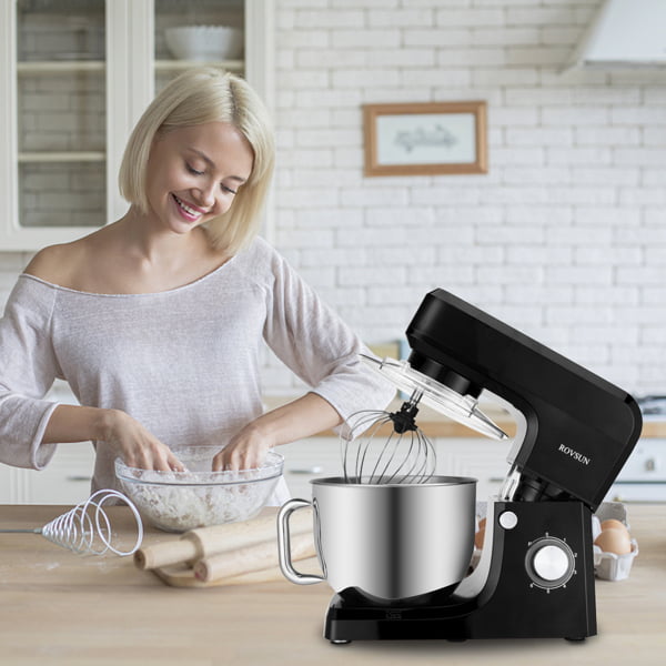 uhomepro 7.5 QT Stand Mixer for Kitchen, 6+0+P-Speed Tilt-Head 660W Dough  Mixer, Home Commercial Mixing Electric Kitchen Cake Mixer W/ Dough Hook
