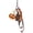 Style 1, variant on vlrwzc Simulation Chocolate Alkaline Bread Keychain Pendant Cute Bag Pendant Rope Rearview Mirror Pendant Key Chain Decoration