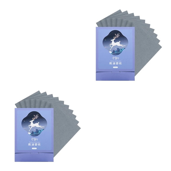 Vogacara 1 caja de hojas secantes faciales, toallitas absorbentes flexibles y convenientes, toallitas de Control de aceite de diario para viajes, Type2 NO2 Vogacara CBP251995