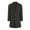 CHARCOAL, variant on Men's Tailored Wool Blend Notch Collar Wool Blend Walker Car Coat Jacket