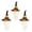 3Pcs, variant on Lighted Witch Hat Hanging Chime, 3Pcs Halloween Magical Glow Witches Hat Hanging Decoration, Festive Spooky Ornament for Porch, Yard & Indoor Outdoor Party Display