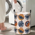 thumbnail image 5 of Picia Vintage Botanical Butterfly Art Pattern Large Laundry Basket, Waterproof, Freestanding Laundry Hamper, Collapsible Tall Clothes Hamper with Extended Handles-Medium, 5 of 6