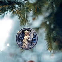 Titcea Christmas Decorations, Santa Claus Vintage Christmas Ornaments, Shatterproof Hanging Xmas Tree Ornaments for Holiday Wedding Party Decoration, Christmas Gifts