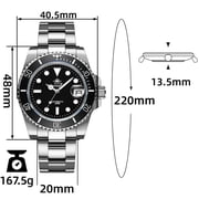 ADDIESDIVE Men’s Automatic Dive Watch 200M Waterproof, Analog Watches with Japanese Movement Luminous Dial, Sapphire Crystal & Ceramic Bezel