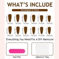 thumbnail image 3 of French Tip Long False Nail for Women and Girls Press on Nail Stick on Nail Manicure Kit 24 PCS Nail Art Decoration, 3 of 4