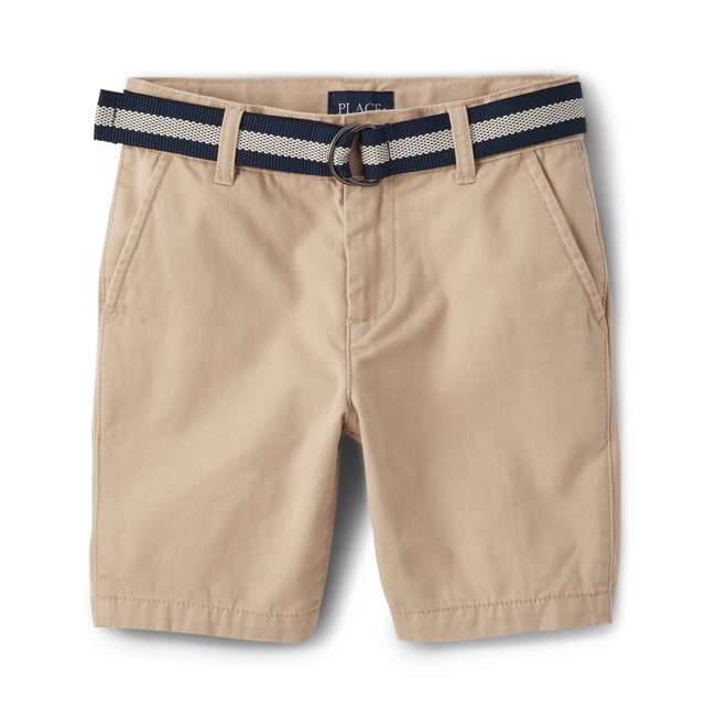 Pantalones cortos The Children's Place, tejido chino elástico, color tostado, talla 12