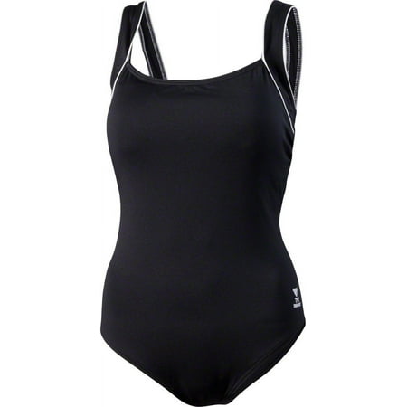 UPC: 0036702223423 | Controlfit Women s Swimsuit Solid: Black Size 14 (Waist 32-33)