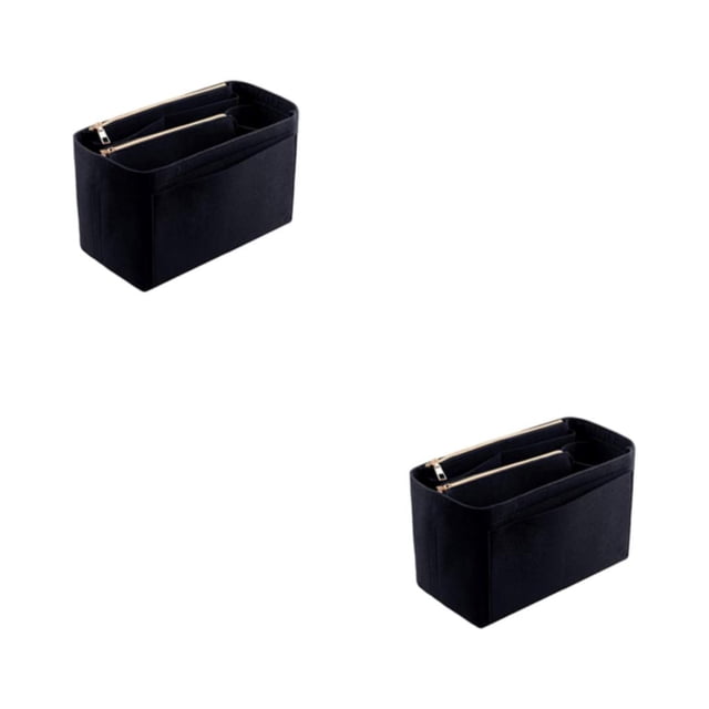 Becaristey Durable And Storage Toiletry Bag Travel With Fine Workmanship And Multiple Colors black M 26*15*14cm 2Set